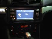 BMW 530 D siniestrado. Consola central
